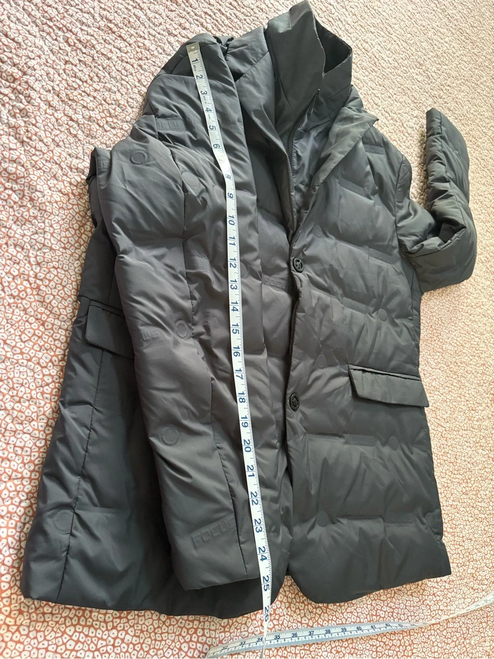 Focus Mens Black Blazer Puffer Jacket Size S